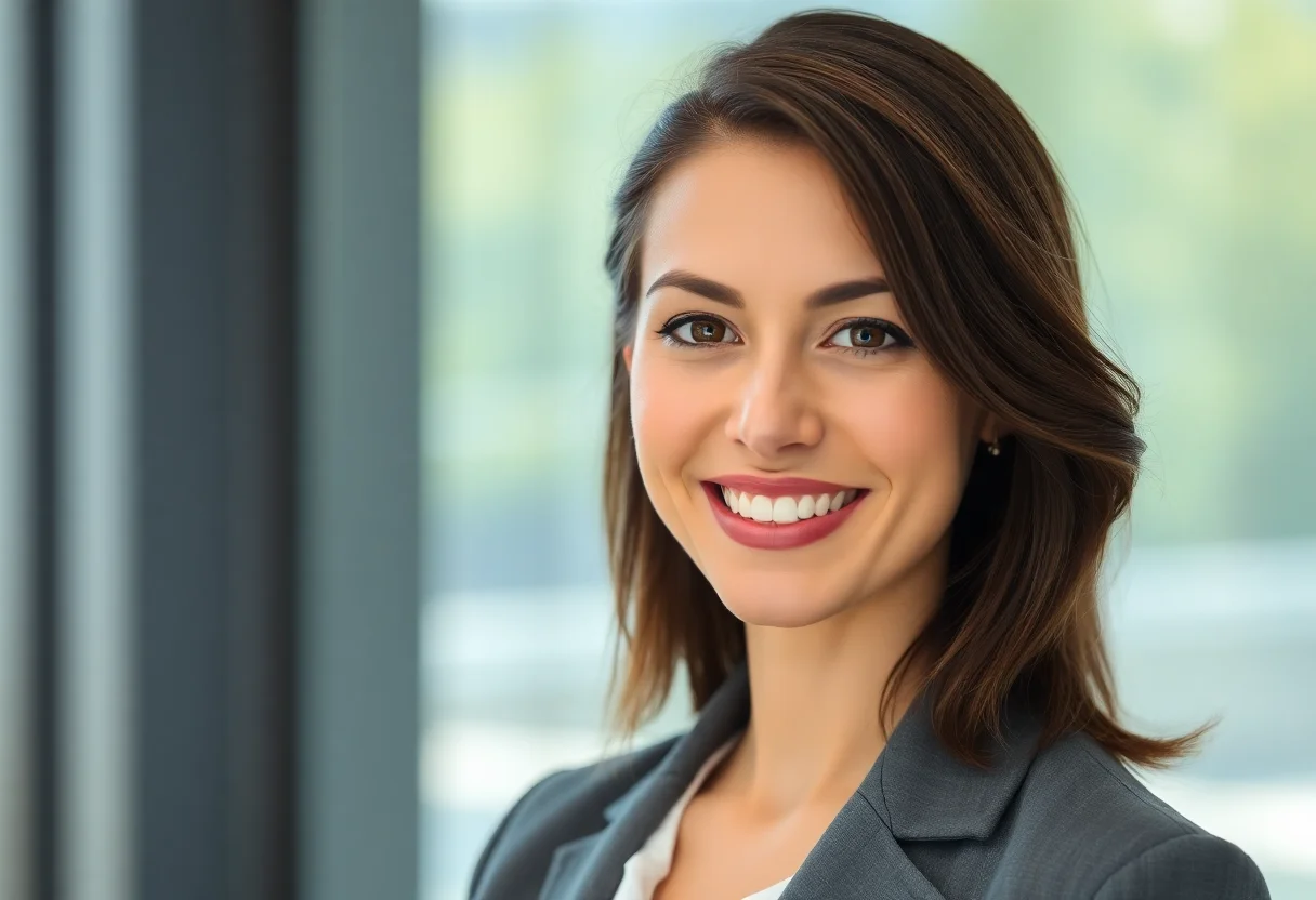 Headshot of a smiling professional woman.